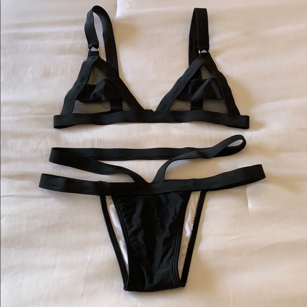 Mesh Strappy Bikini